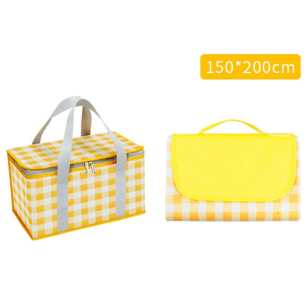 JY2209 Camping Moistureproof Portable Picnic Basket Set, Spec:, Red White, Yellow White, Leaves, Red White+150x100cm, Yellow White+150x100cm, Leaves+150x100cm, Red White+150x200cm, Yellow White+150x200cm, Leaves+150x200cm, Red White+200x200cm          ... - DealBuddy