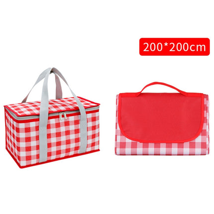 JY2209 Camping Moistureproof Portable Picnic Basket Set, Spec:, Red White, Yellow White, Leaves, Red White+150x100cm, Yellow White+150x100cm, Leaves+150x100cm, Red White+150x200cm, Yellow White+150x200cm, Leaves+150x200cm, Red White+200x200cm          ... - DealBuddy