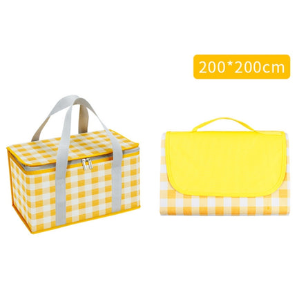JY2209 Camping Moistureproof Portable Picnic Basket Set, Spec:, Red White, Yellow White, Leaves, Red White+150x100cm, Yellow White+150x100cm, Leaves+150x100cm, Red White+150x200cm, Yellow White+150x200cm, Leaves+150x200cm, Red White+200x200cm          ... - DealBuddy