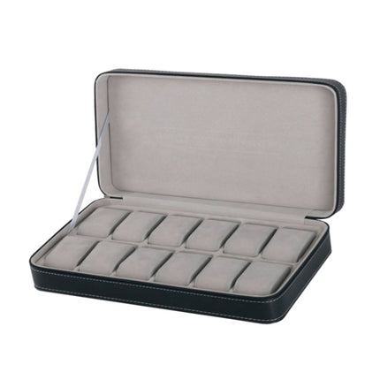 12 Bit Zipper Watch Box Storage Display Box PU Zipper Bag Watch Box