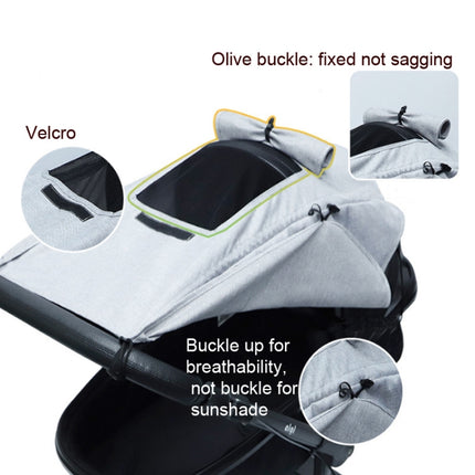 Universal Baby Stroller Accessories Sun Shade Cover With Visible Sunroof