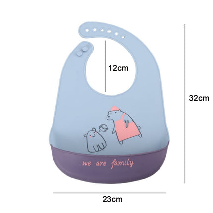 Baby Oil Spray Waterproof Silicone Bib Ultra-thin Saliva Towel, Pattern: