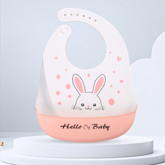 Baby Oil Spray Waterproof Silicone Bib Ultra-thin Saliva Towel, Pattern:, Rabbit BATT2, Lion Dot 2, Rabbit Glasses 2, Good Bear 2, Dinosaur World, Big&Small Dinosaur - DealBuddy