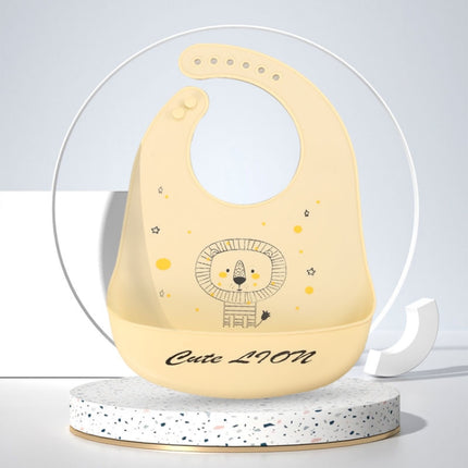 Baby Oil Spray Waterproof Silicone Bib Ultra-thin Saliva Towel, Pattern: