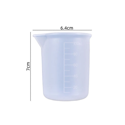 10 PCS Crystal Epoxy Silicone With Scale 100ml Measuring Cup