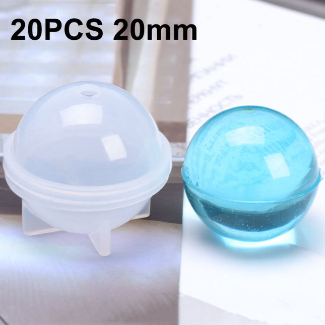 Crystal Epoxy Ball Silicone Mould DIY Handmade Jewelry Sphere Making Mould