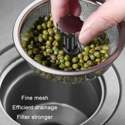 Anti-clogging Stainless Steel Filter For Kitchen Sink Sewer, Random Handle Style Delivery