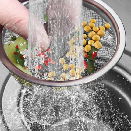 Anti-clogging Stainless Steel Filter For Kitchen Sink Sewer, Random Handle Style Delivery