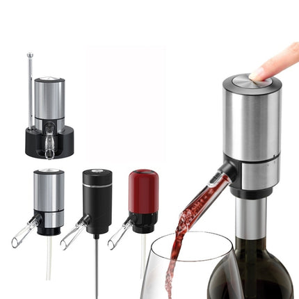 Electric Red Wine Decanter Dispenser,Style:, Red ABS, Stainless Steel, Stainless Steel With Base - DealBuddy