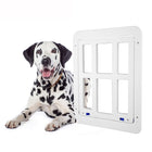 Pet Plaid Door For Screen Window Door Hole With Automatic Closure Lockable, 34cmx 44cm White - DealBuddy