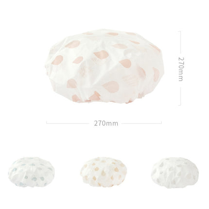 Waterproof Shower Hat Adult Women Bathing Hair Cover Anti-fume Hair Cover, 1 PCS Grey, 1 PCS Pink, 1 PCS Apricot - DealBuddy
