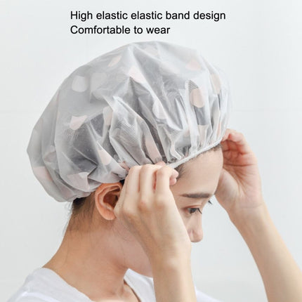 Waterproof Shower Hat Adult Women Bathing Hair Cover Anti-fume Hair Cover, 1 PCS Grey, 1 PCS Pink, 1 PCS Apricot - DealBuddy