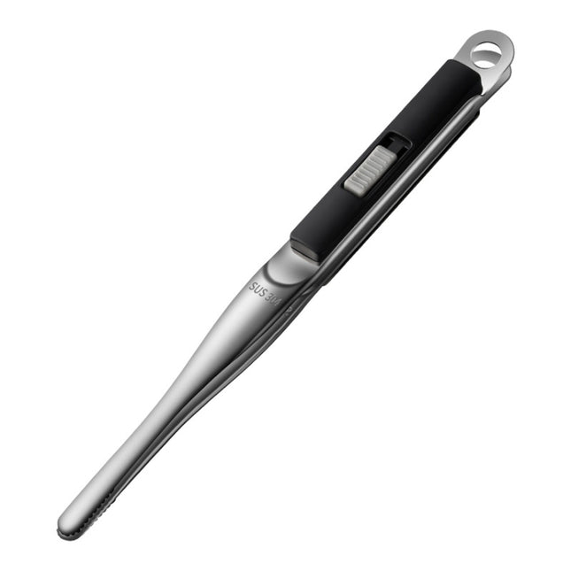 304 Stainless Steel Food Clip with Sawtooth Barbecue Tongs