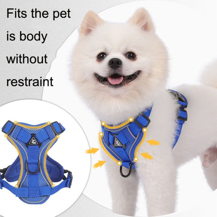 HT-864 Pet Traction Rope Reflective Breathable Dog Chest Strap Vest, Size:, S, M, L, XL - DealBuddy