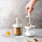 AAB020 Telescoping Spoon Seasoning Bottle, White, Green - DealBuddy