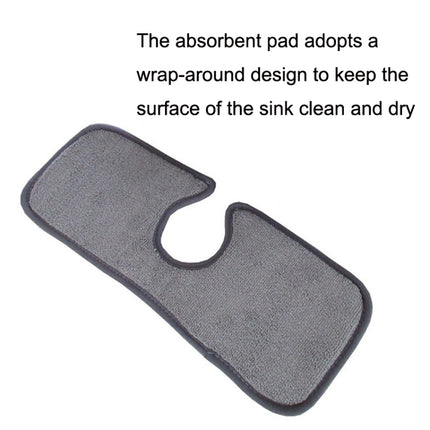 Basin Drain Pad Absorbent Dry Cleaning Pad Fiber Towel Water Mat Color Random Delivery, Size: