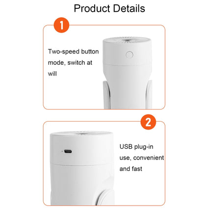 L09 USB Plug-in Rotating Colorful Night Light Humidifier, White, Pink, Black - DealBuddy