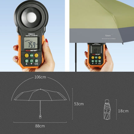 LY-0621 Five-Fold Six-bone Umbrella Simple Black Glue Sunscreen Umbrella