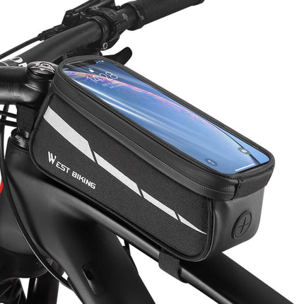 WEST BIKING 7 inches Mountain Bike Mobile Phone Touch Screen Front Beam Bag - DealBuddy