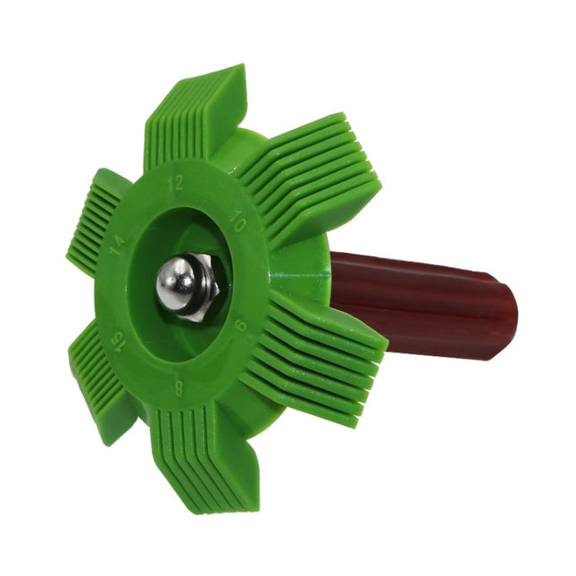 2 PCS Air Conditioner Blade Condenser Cleaning Fin Comb Brush, Green, White - DealBuddy