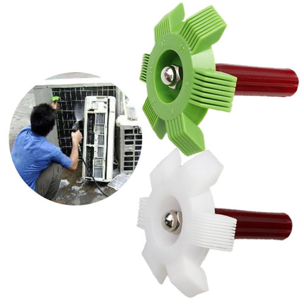 2 PCS Air Conditioner Blade Condenser Cleaning Fin Comb Brush, Green, White - DealBuddy