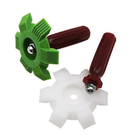 2 PCS Air Conditioner Blade Condenser Cleaning Fin Comb Brush, Green, White - DealBuddy
