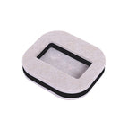 Square Bean-colored Felt Bottom