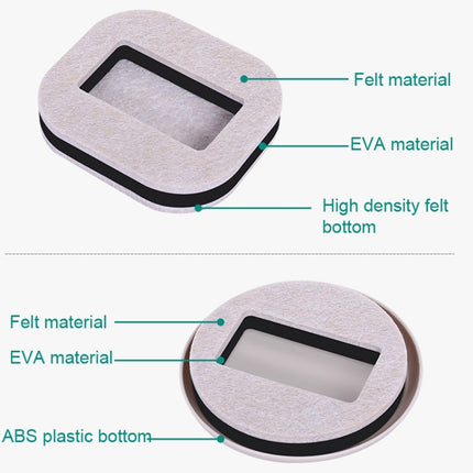 5 PCS Computer Seat Pulley Holder Chair Roller Non-slip Pad