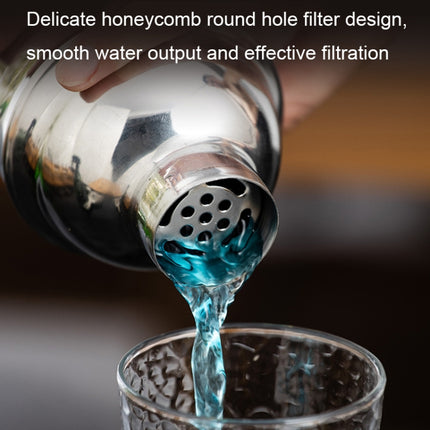 BY-F12 Semicircle Wooden Base Bar Shaker Set, Spec:, 350ml, 550ml, 700ml, 750ml - DealBuddy