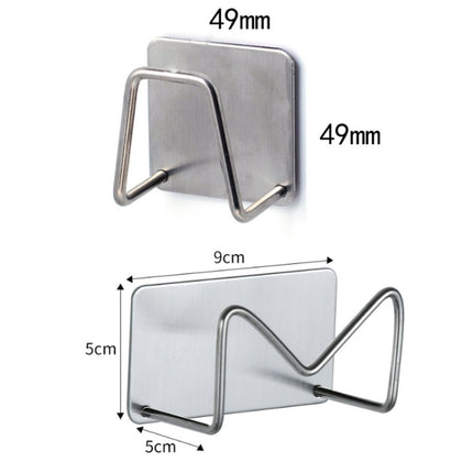 304 Stainless Steel Sponge Rack Sink Drain Rack, Color: Brushed Color, Brushed Color, Large True Color, Large Baking Black, Large Baking White, 201 Ture Color