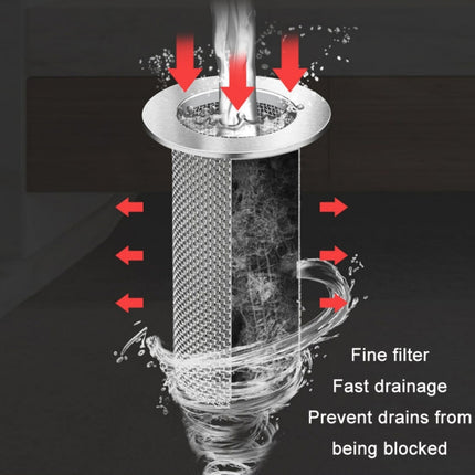 304 Stainless Steel Sewer Anti-Clogging Filter, Model: 42 Long