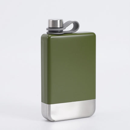 9oz Portable 304 Stainless Steel Flagon Whiskey Vodka Wine Pot Hip Flask - DealBuddy