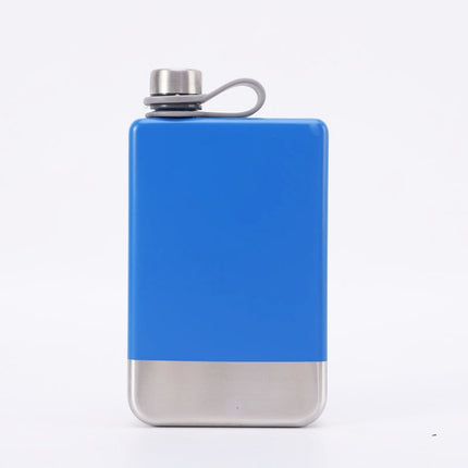 9oz Portable 304 Stainless Steel Flagon Whiskey Vodka Wine Pot Hip Flask - DealBuddy