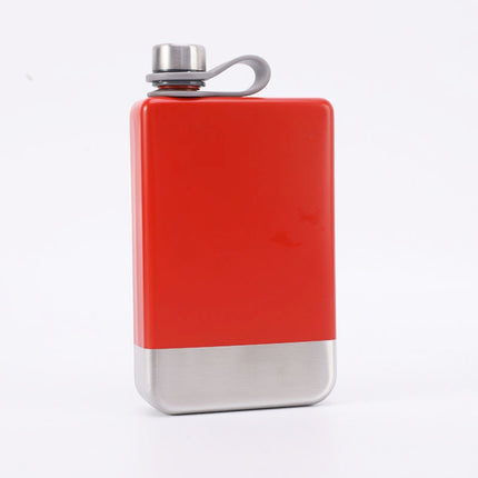 9oz Portable 304 Stainless Steel Flagon Whiskey Vodka Wine Pot Hip Flask - DealBuddy