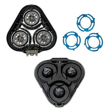 Razor Replacement Shaver Head for Philips Series 5000 S5078 S5079, Shaver Head Silver+Black, Shaver Head Black - DealBuddy
