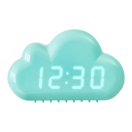 1966 Cute Cloud Shape Voice-activated LED Bedside Alarm Clock