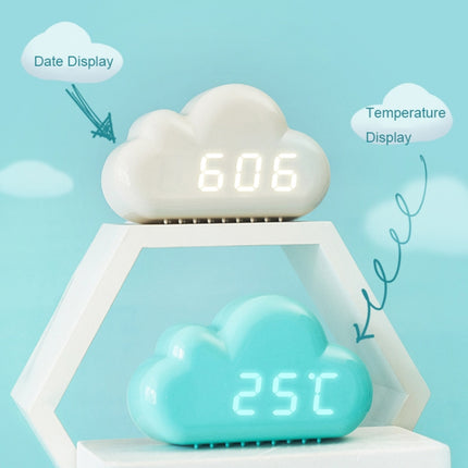 1966 Cute Cloud Shape Voice-activated LED Bedside Alarm Clock