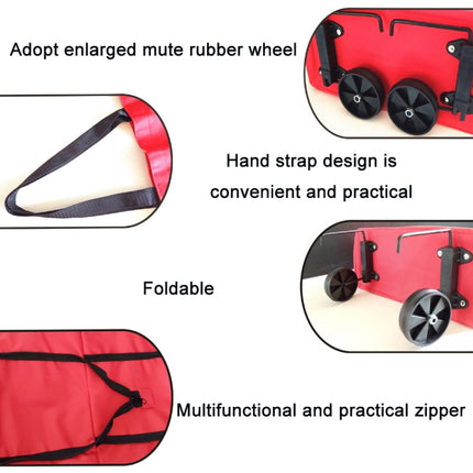 Portable Shopping Cart Foldable Tote With Wheels