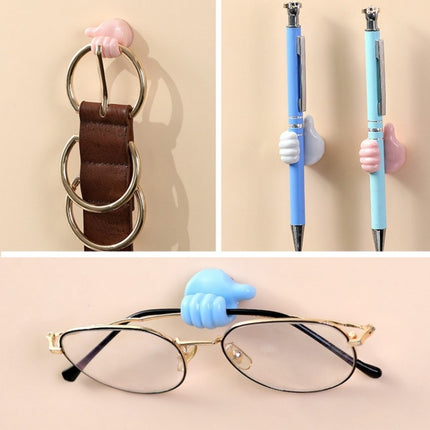 10 PCS Non-punching And Non-marking Adhesive Thumb Hook Cable Organizer