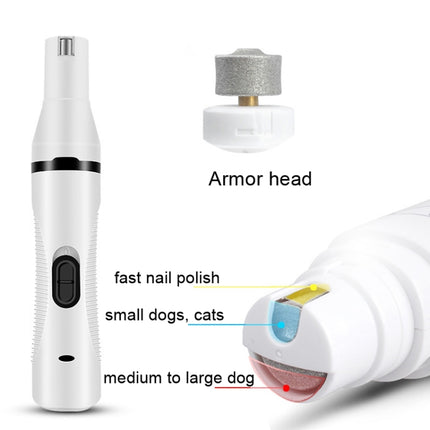 Pet USB Electric Shaver Dog Hair Trimming Nail Polisher, Nail Polisher - DealBuddy