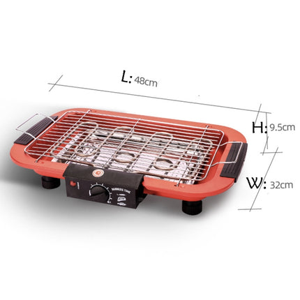 1800W Electric Grill Home BBQ Grill, EU Plug, EU Plug Red, EU Plug Black