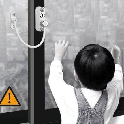 Children High-rise Anti-fall Safety Lock Window Push Limiter, Color:
