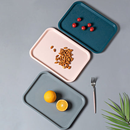 Plastic Household Fruit Tray Afternoon Tea Cake Tray, Size:, 35x25x2 cm, 41x30x2 cm - DealBuddy