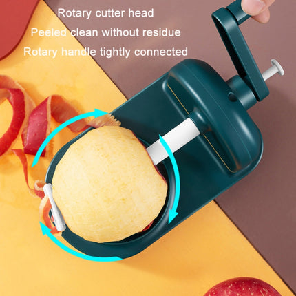 Hand Crank Fruit Peeler Apple Divider Dicer, Dark Green, Light Green - DealBuddy
