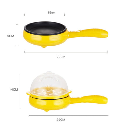 350W Electric Egg Omelette Cooker Frying Pan Steamer Cooker,EU Plug,Style:, Single Layer Set Yellow, Double Layer Set Yellow, Pan+Wood Shovel Yellow, Single Layer Set Pink, Double Layer Set Pink, Pan+Wood Shovel Pink - DealBuddy