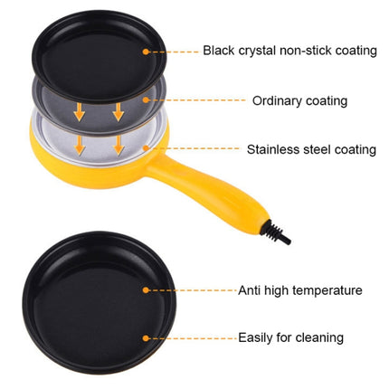 350W Electric Egg Omelette Cooker Frying Pan Steamer Cooker,EU Plug,Style: