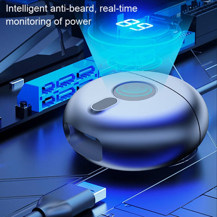 TJ01 Flying Saucer Razor USB Rechargeable Mini Shaver, Dark Gray, Champagne Golden - DealBuddy