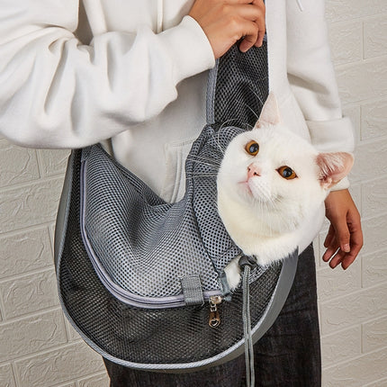 Pet Bag Widened Shoulder Strap Breathable Messenger Cat Bag,Size:, Small, Large - DealBuddy