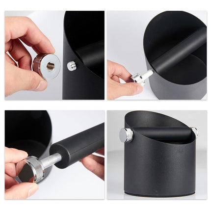Coffee Waste Bin Milk Tea Residue Recycling Powder Box, White (Aluminum Alloy), Black (Aluminum Alloy), True Color (Stainless Steel), Black (45 Steel) - DealBuddy