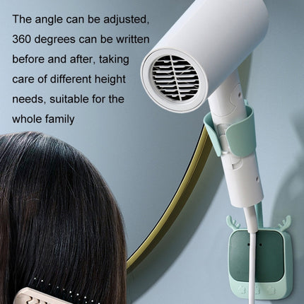 Hands Free Fixed Air Duct Wall Mount Hair Dryer Bracket
